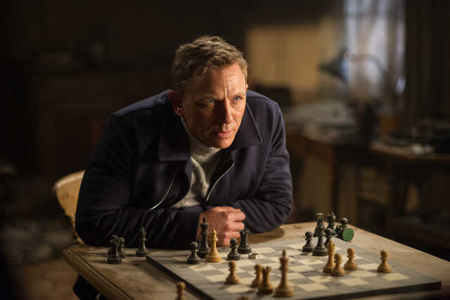 Bond's here to play chess and kick ass.