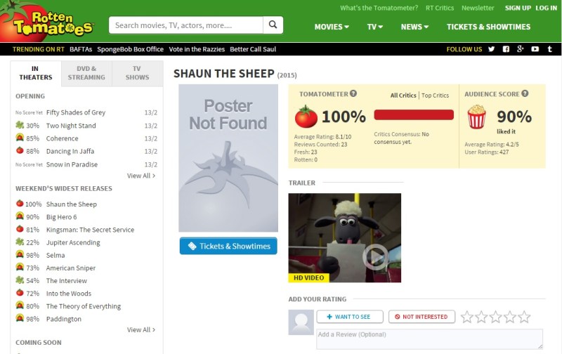 I have never seen this for a major film before.